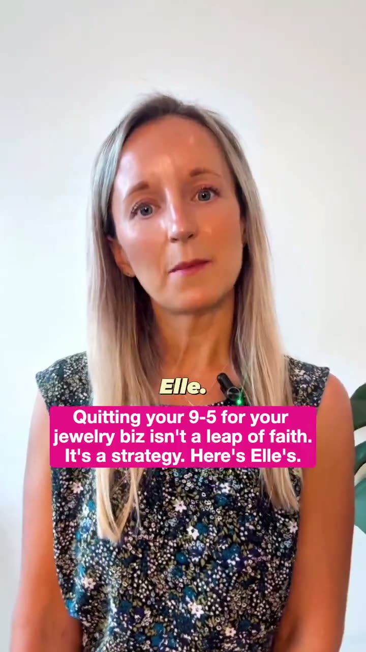 Elle Offord — Full-Time Jewelry Founder client story