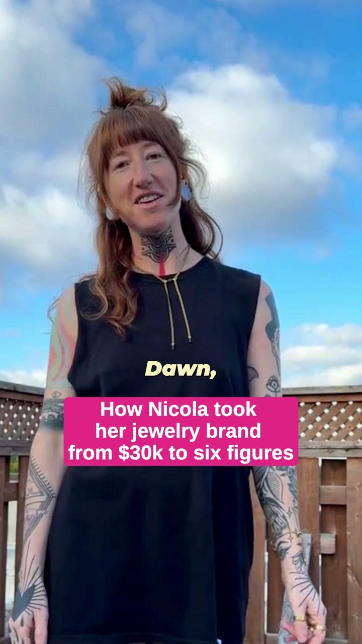 Nicola — Full-Time Jewelry Founder client story